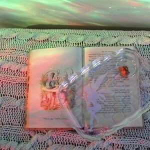 Fairy Etched Glass Tray